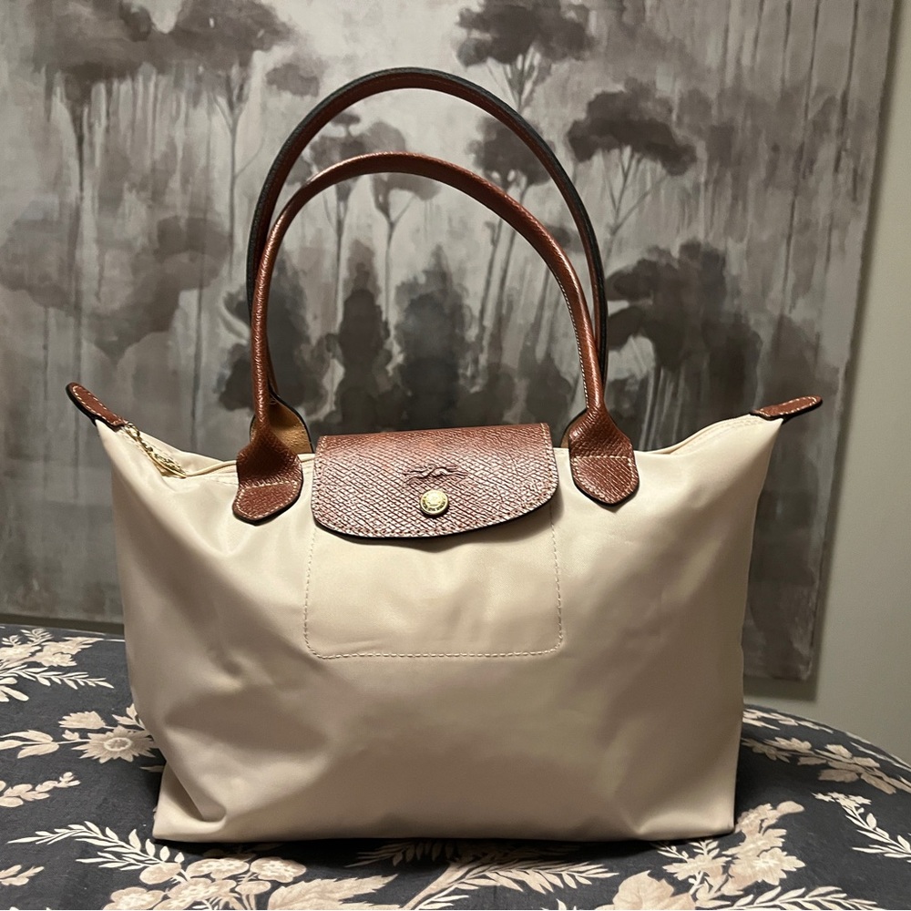 Longchamp Cream Tote Bag